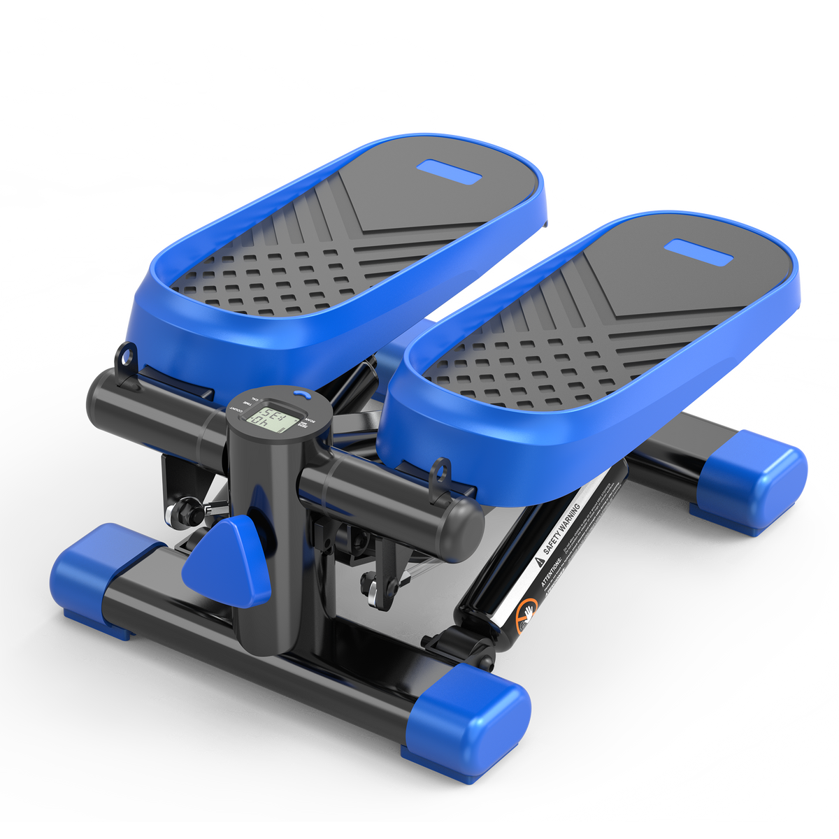 Home Office Exercise 330LBS Capacity Mini Stepper with Resistance Bands and LCD Monitor