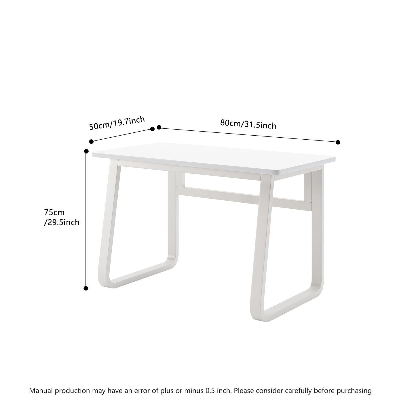 L31.5inch Computer Desk Modern Simple Style Desk for Home Office, Small Writing Table Study Corner Work Desk for Bedroom