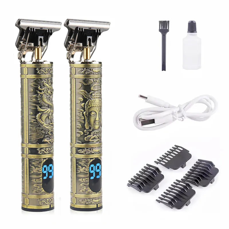 LCD Digital Display T9 All Metal Shaver Travel Portable Electric Barber Electric Pusher Hair Cutting Machine for Women Neuk Jrl