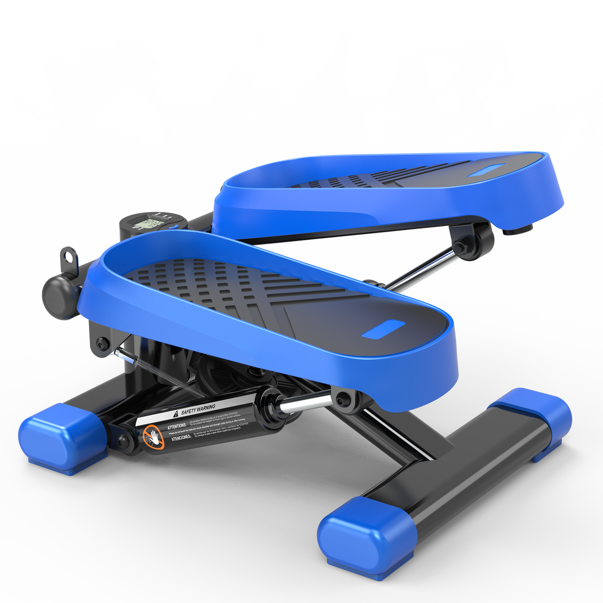 Home Office Exercise 330LBS Capacity Mini Stepper with Resistance Bands and LCD Monitor