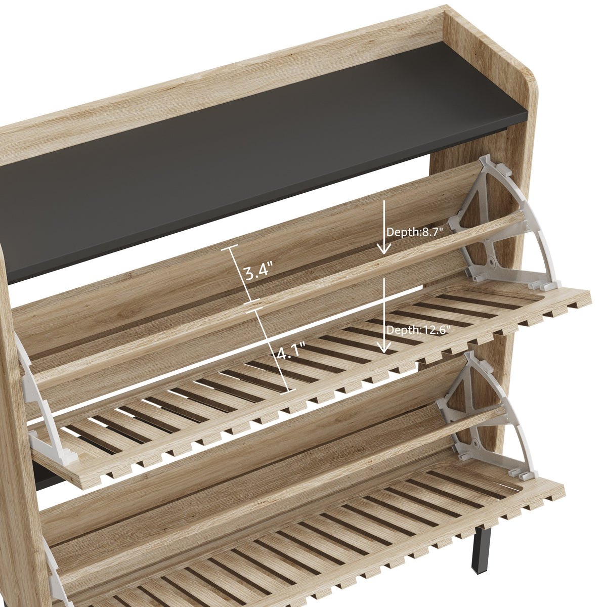 2 Flip Shoe Cabinet,Multi-layer shoe rack,Modern Minimalist,storage cabinet, for entryway