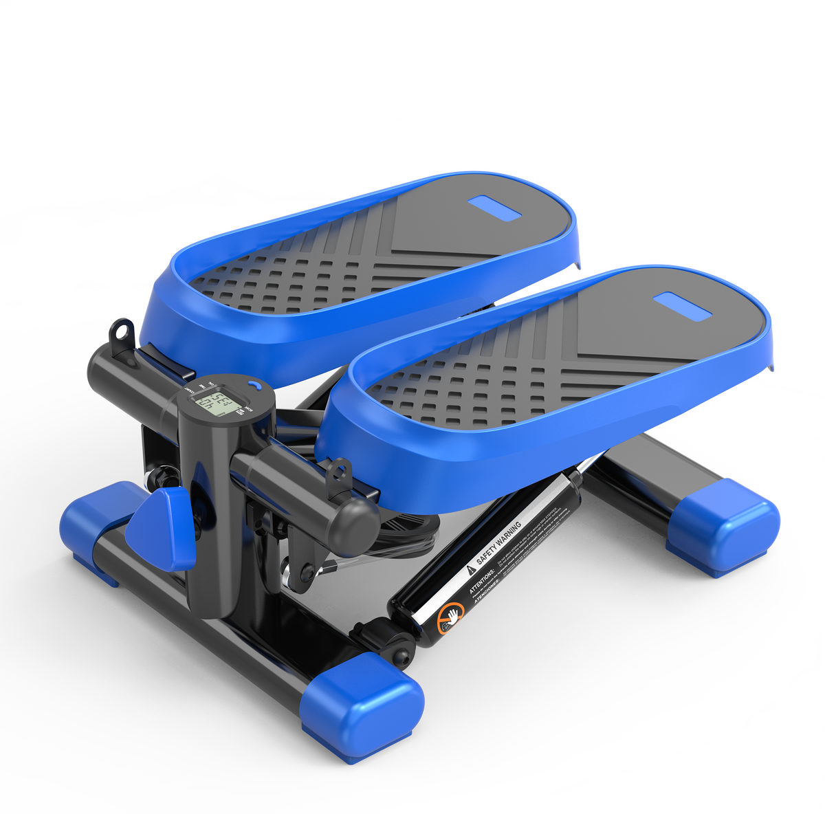 Home Office Exercise 330LBS Capacity Mini Stepper with Resistance Bands and LCD Monitor