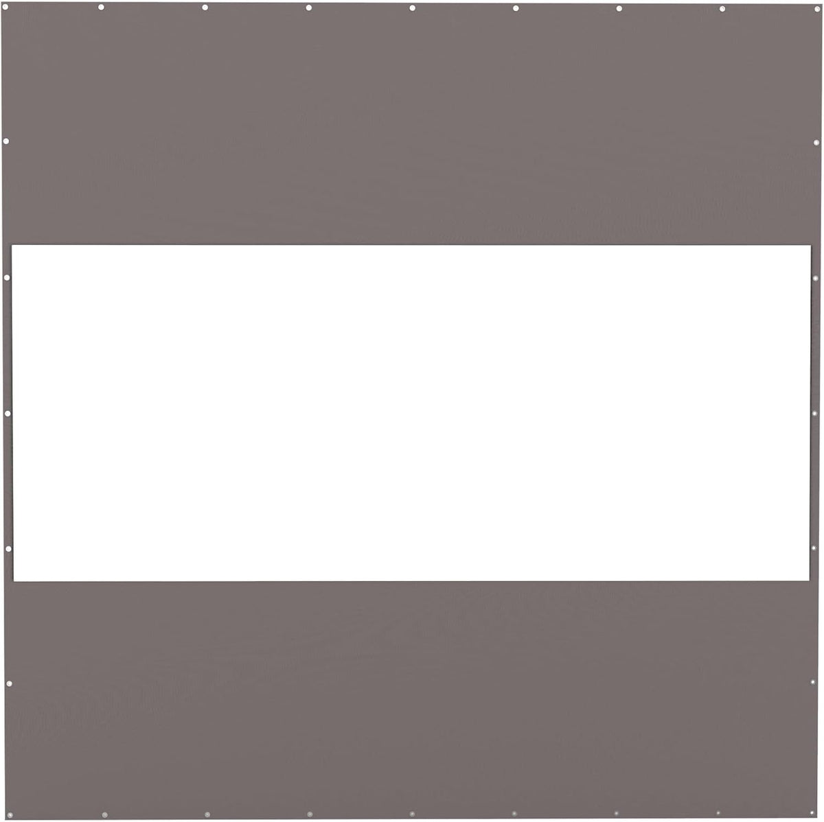 Heavy Duty Outdoor Clear Panel Curtain, 18 oz Waterproof PVC Polyester Curtain, Weather Resistant & Tearproof for Patios, Gazebos, Pergolas, Privacy Screen (10'H x 10'W, Gray)