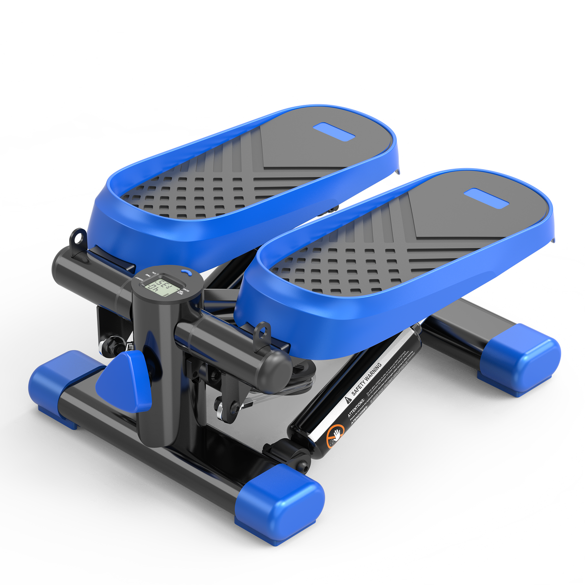 Home Office Exercise 330LBS Capacity Mini Stepper with Resistance Bands and LCD Monitor
