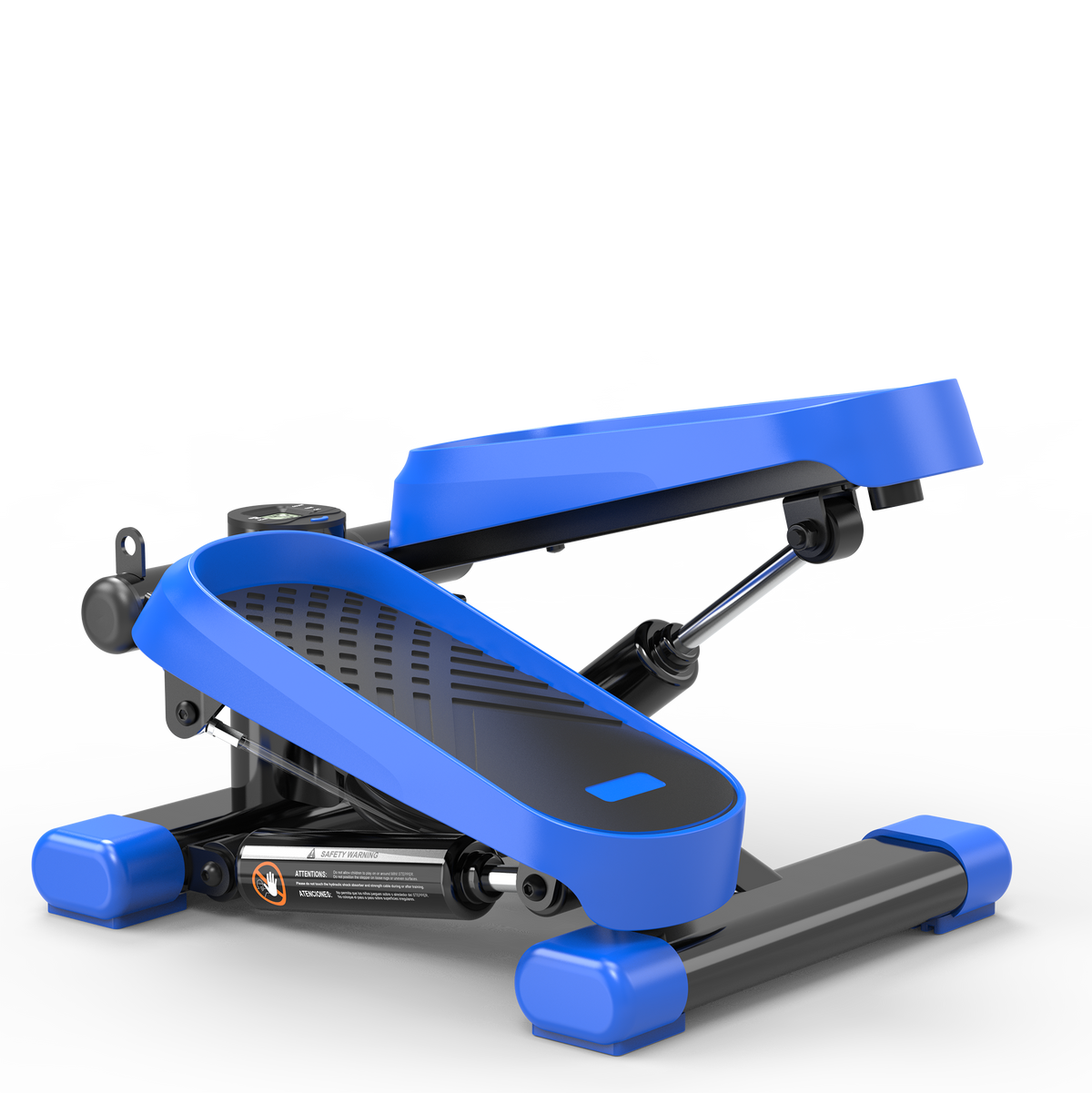 Home Office Exercise 330LBS Capacity Mini Stepper with Resistance Bands and LCD Monitor
