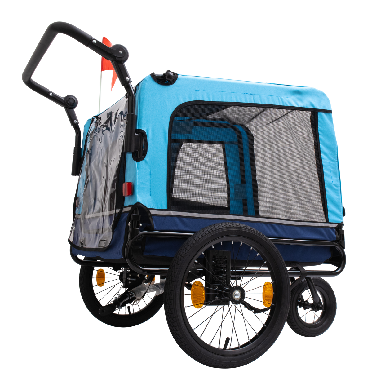 Outdoor Heavy Duty Foldable Utility Pet Stroller Dog Carriers Bicycle Trailer