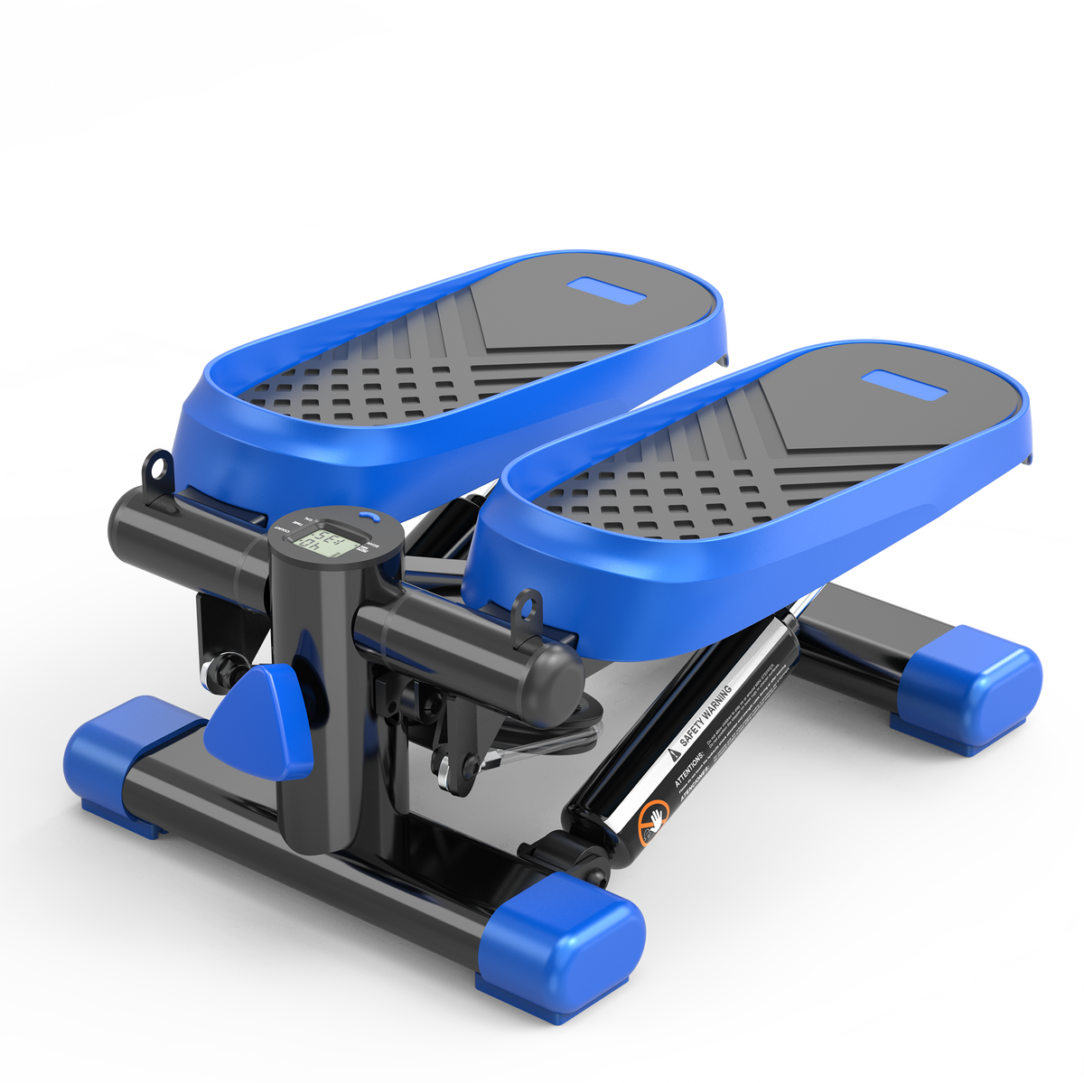 Home Office Exercise 330LBS Capacity Mini Stepper with Resistance Bands and LCD Monitor