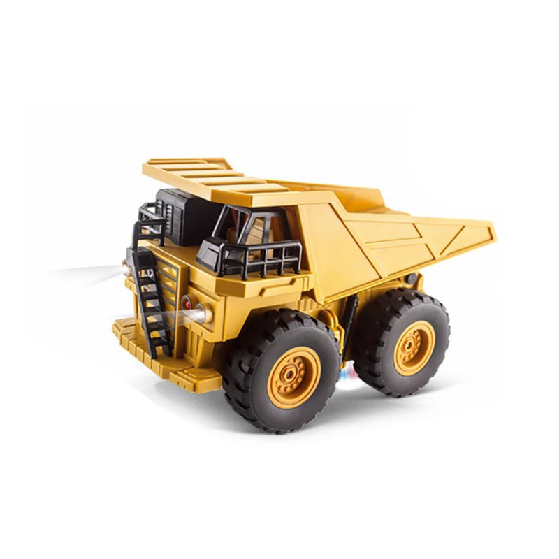 2.4Ghz Rc Excavator Toy Engineering Car Alloy and Plastic Remote Control Digger Mixing Crane Forklift Truck For Children's Gift