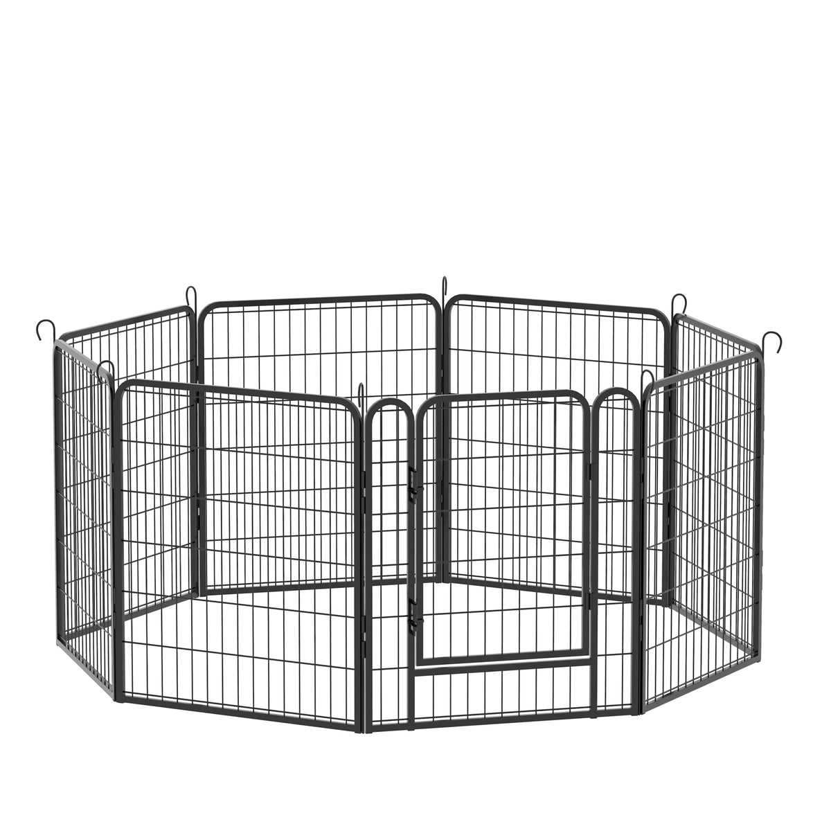 8 Panels Heavy Duty Metal Playpen with door,31.7"H Dog Fence Pet Exercise Pen for Outdoor, Indoor