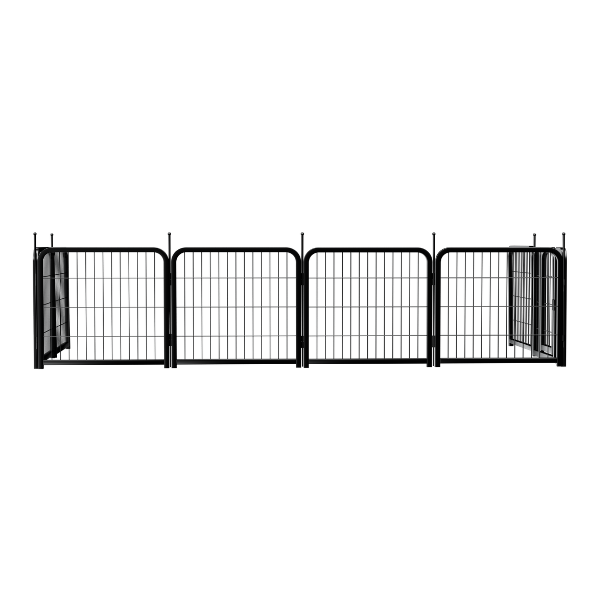 Dog Playpen Outdoor, 8 Panel Dog Fence 24" Pet Pen for Small Dogs Pet Exercise Pen for Puppy/Rabbit/Small Animals Portable Playpen for RV Camping Garden Yard, Indoor. Black, 22.2'' W x 23.6'' H.