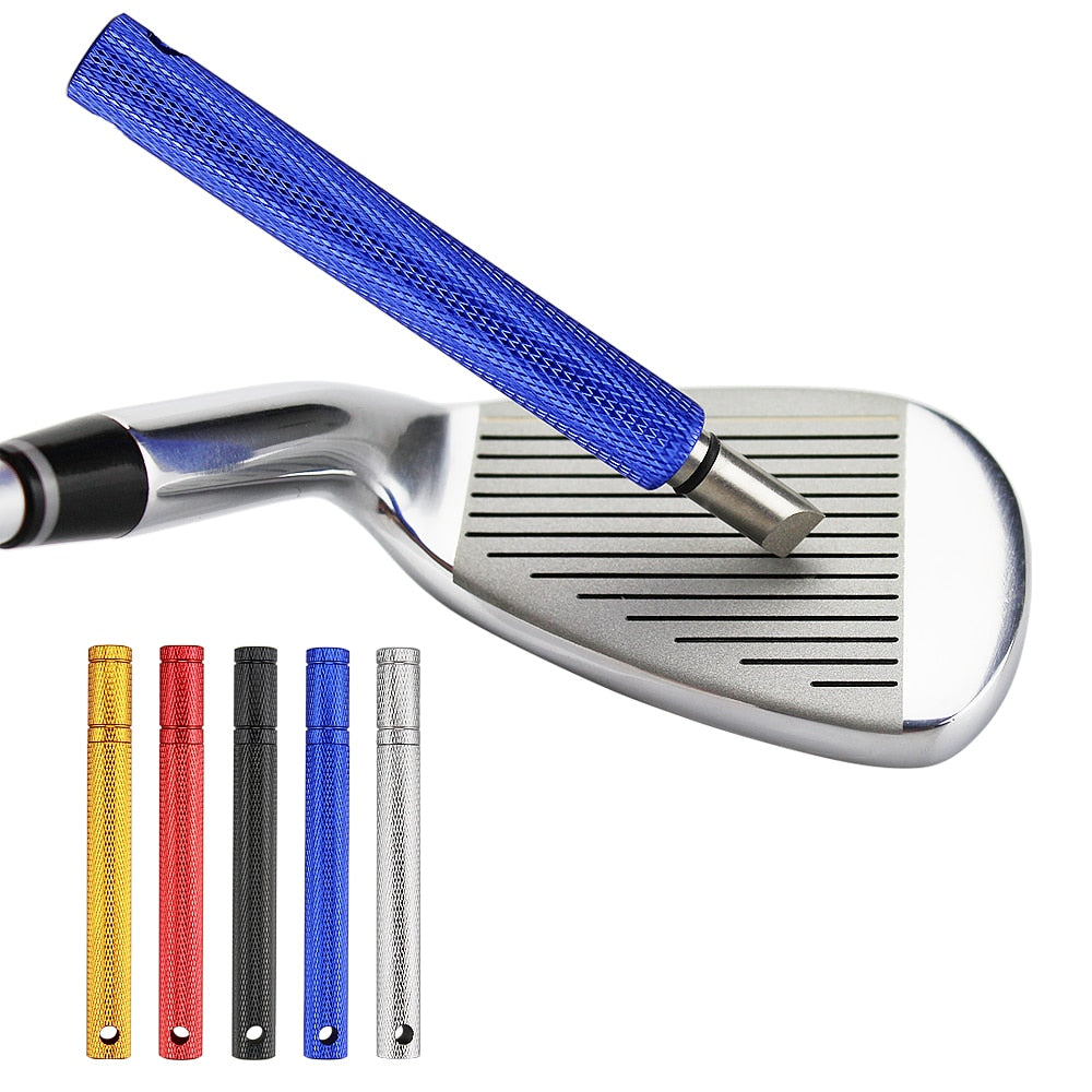 1pc Golf Wedge Iron Groove Sharpener Club Cleaner Cleaning Tool Square Golf Groove Cutter Tool Golf Training Aids