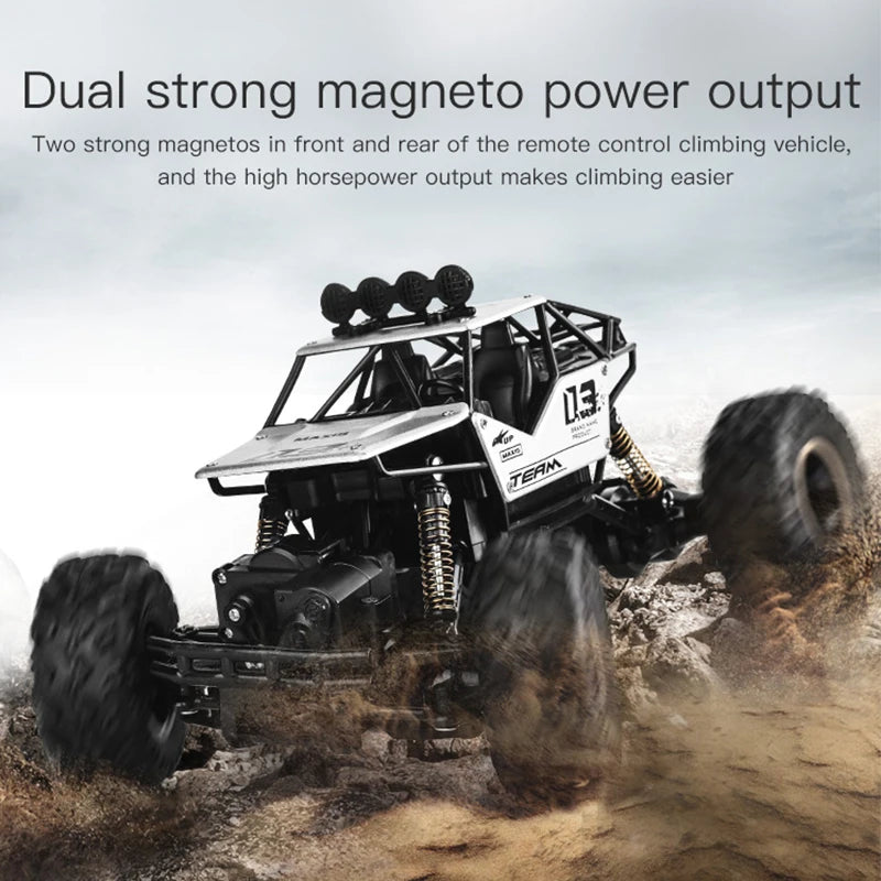 1:16 4WD RC Car With Led Lights Radio Remote Control Cars Buggy Off-Road Control Trucks Boys Toys for Children