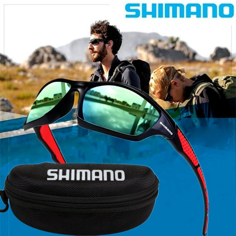 Shimano glasses for men and women, outdoor cycling, fishing, driving, traveling, sunglasses can be equipped with glasses cases