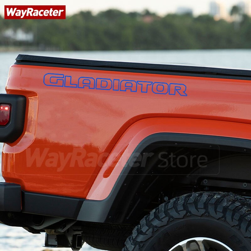 Reflective Engine Cover Side Decal Bumper Bonnet Stripes Car Hood Sticker For Jeep Gladiator JT Pickup 2021 2022 Accessories