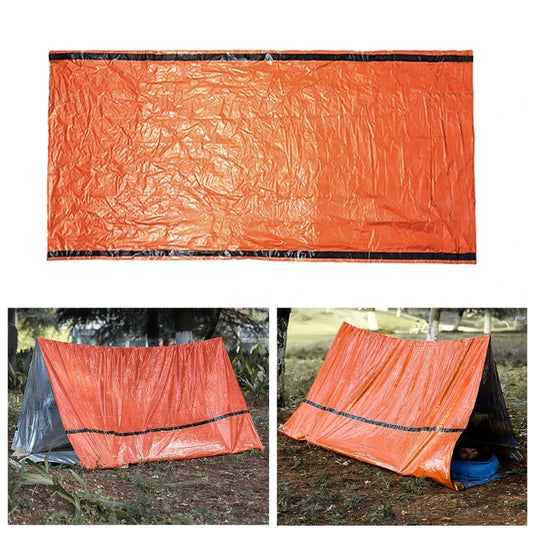 Outdoor Survival Tent 2 Person Emergency Shelter Tube Tents Waterproof Emergency Tent Emergency Survival Shelter Wind Proof Tarp