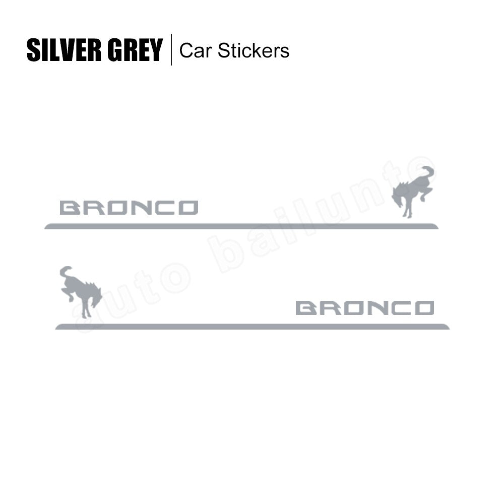 2pcs Ford Bronco 2022 2021 2020 Side Door Body Car Decals Logo Stripe Graphic VinylCar Stickers For Bronco Sport Accessories
