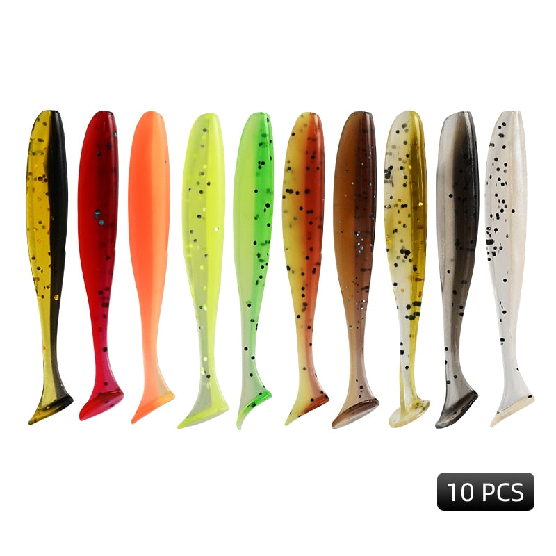 MEREDITH Easy Shiner Fishing Lures 50mm 65mm 75mm 100mm Wobblers Carp Fishing Soft Lures Silicone Artificial Plastic Baits