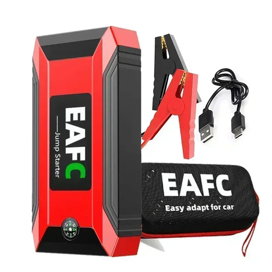 EAFC 12V  Car Jump Starter Power Bank Portable Car Battery Booster ChargerStarting Device Auto Emergency Start-up Lighting