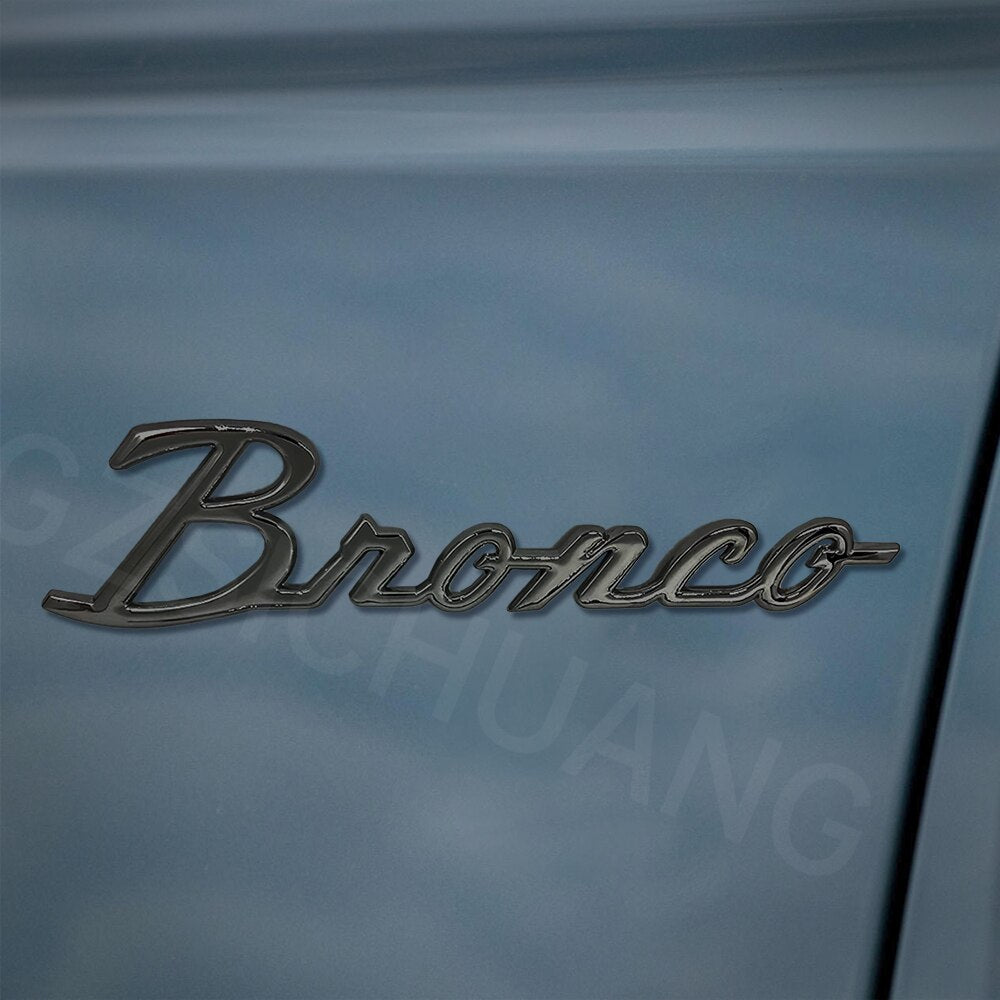 3D Letter Emblem For Ford Bronco 2021 2022 2023 Accessories Front Grille Emblem Letter Decoration Cover Tailgate Fender Decals