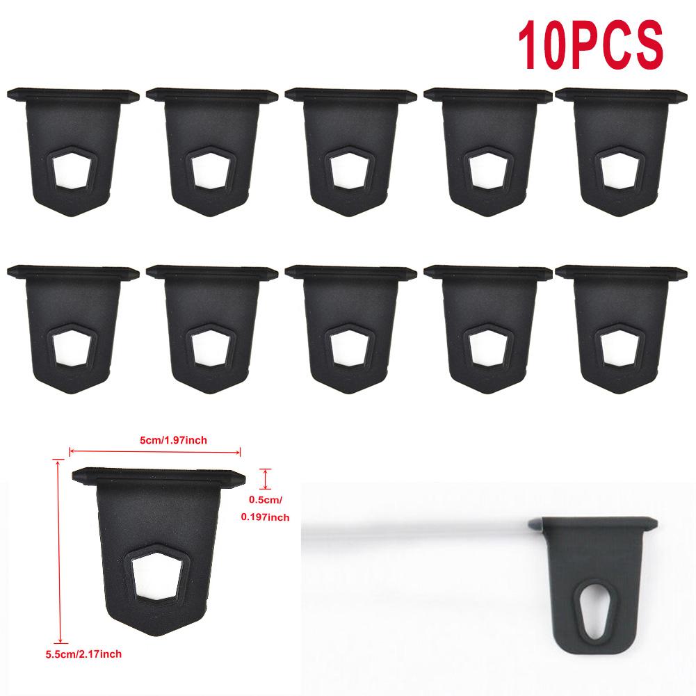 10pcs White Universal Awning Coat Hook Hook Racks Suitable For RV Camping Caravan Party Light Stand Awnning Hook Car Accessories
