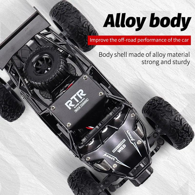 1:20 2WD RC Car With Led Lights Radio Remote Control Cars Buggy Off-Road Control Trucks Boys Toys for Children