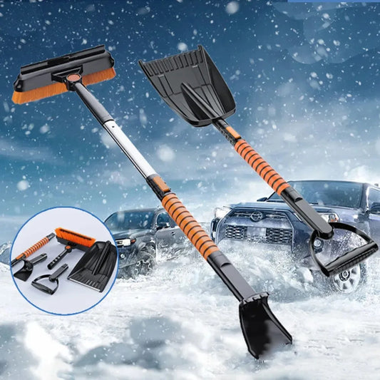 1 Set Car Glass Winter Ice Removing Brush Shovel Tools Retractable Car Snow Glass Remover Cleaner Tool Wash Accessories