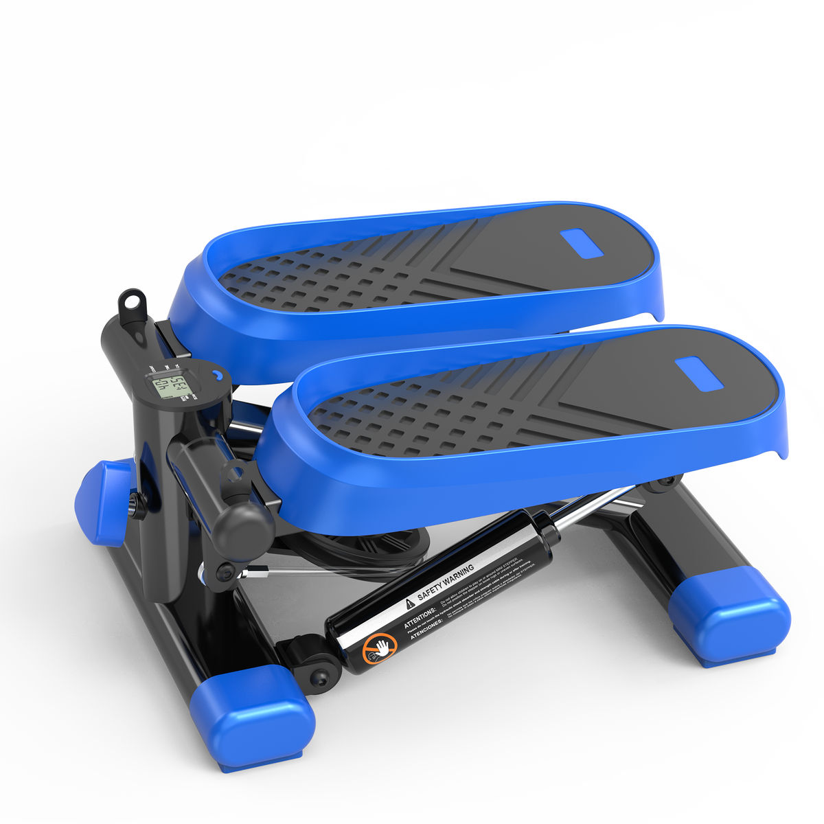 Home Office Exercise 330LBS Capacity Mini Stepper with Resistance Bands and LCD Monitor