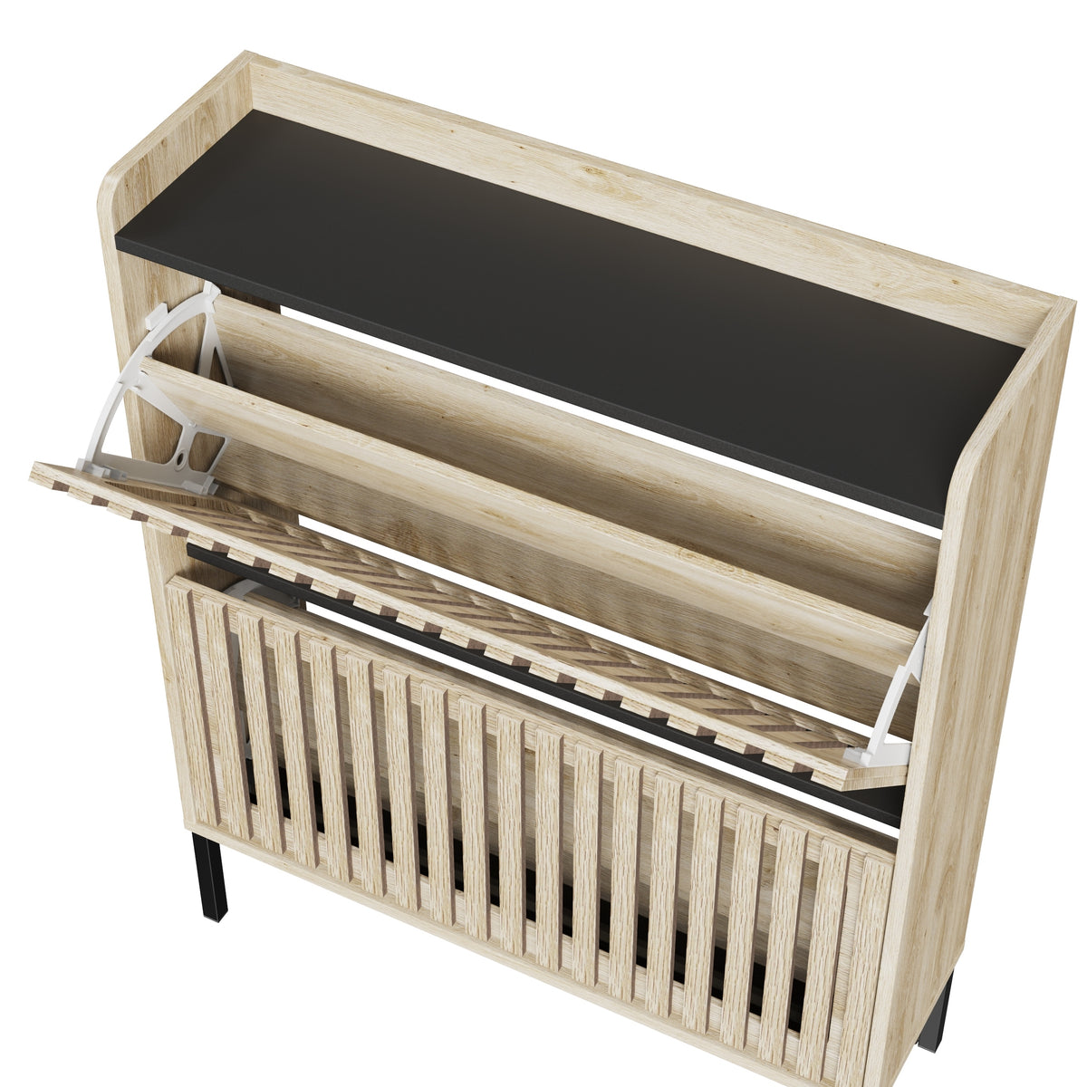 2 Flip Shoe Cabinet,Multi-layer shoe rack,Modern Minimalist,storage cabinet, for entryway
