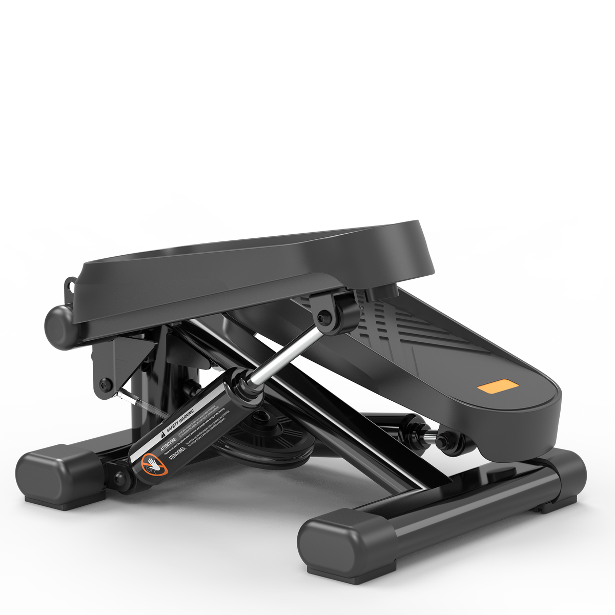 Home Office Exercise 330LBS Capacity Mini Stepper with Resistance Bands and LCD Monitor