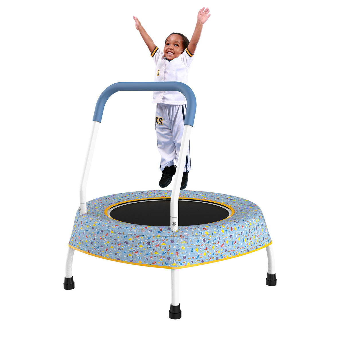 Toddler Trampoline for Kids 1 Year Plus with Handle, Baby Gifts for Boys and Girls, Indoor and Outdoor