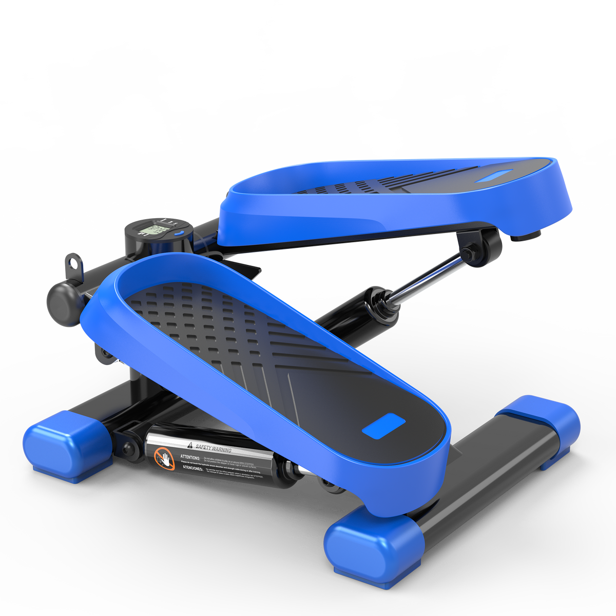 Home Office Exercise 330LBS Capacity Mini Stepper with Resistance Bands and LCD Monitor