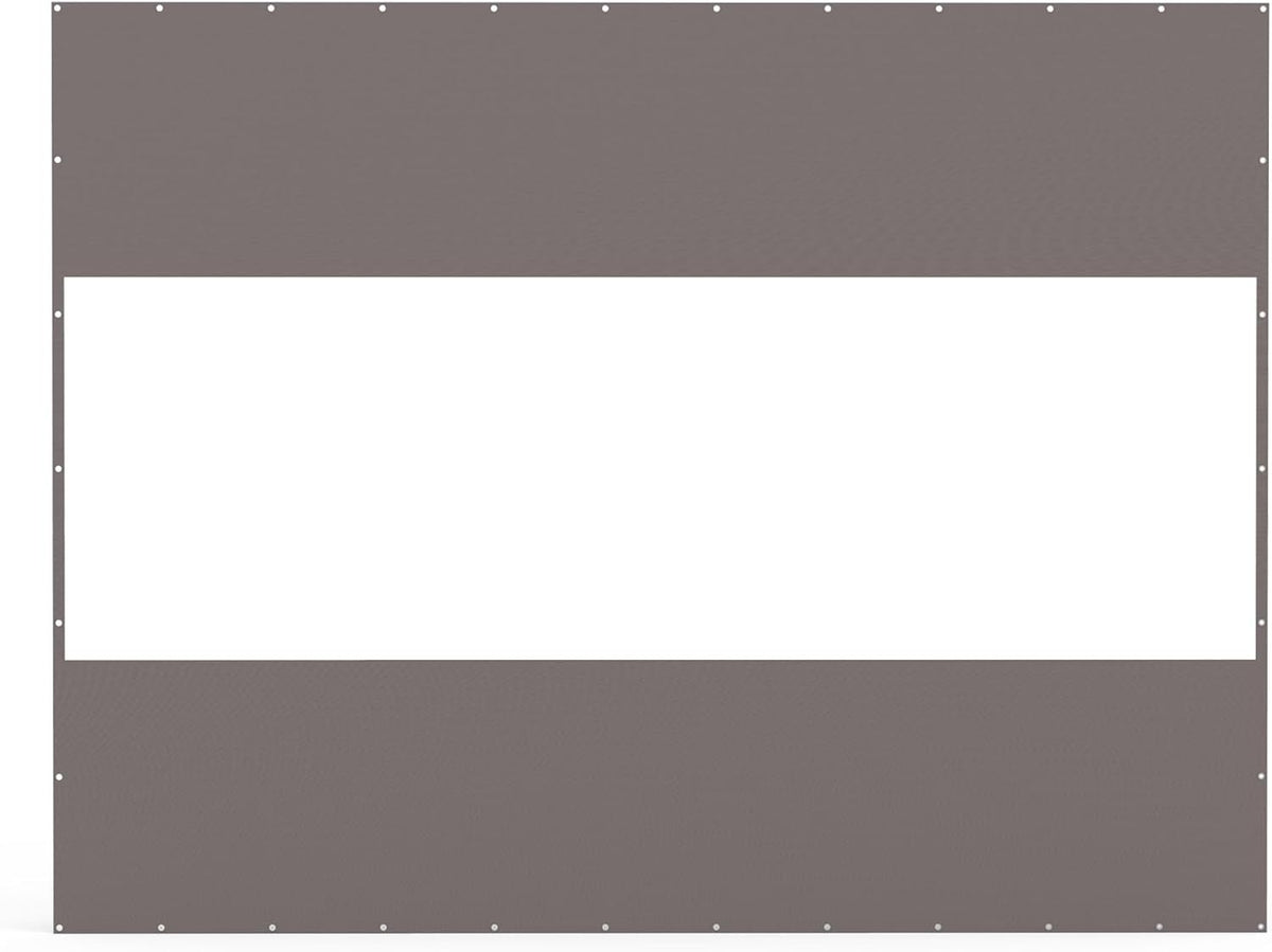 Heavy Duty Outdoor Clear Panel Curtain, 18 oz Waterproof PVC Polyester Curtain, Weather Resistant & Tearproof for Patios, Gazebos, Pergolas, Privacy Screen (10'H x 13'W, Gray)