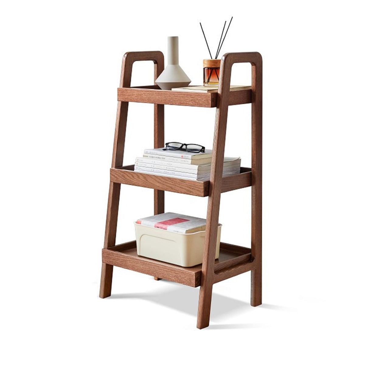 Storage Bench, 3-Tier Beech Wood Shoe Rack for Entryway, Premium Storage Organizer for Bathroom, Living Room, Bedroom, Hallway, Patio, Kitchen