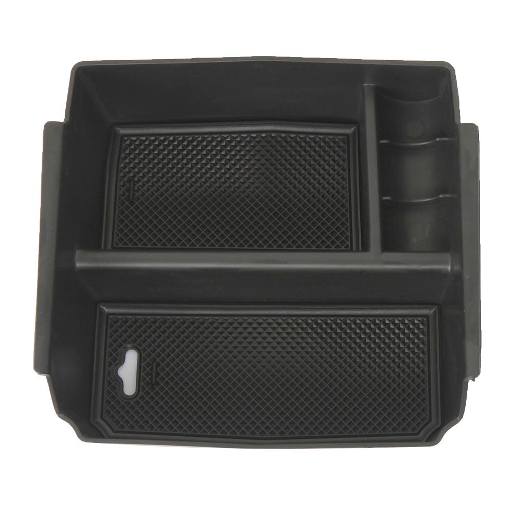 Center Console Organizer Armrest Box Excellent ABS Secondary Storage Tray for Jeep Wrangler JK 2011-2017 Durable