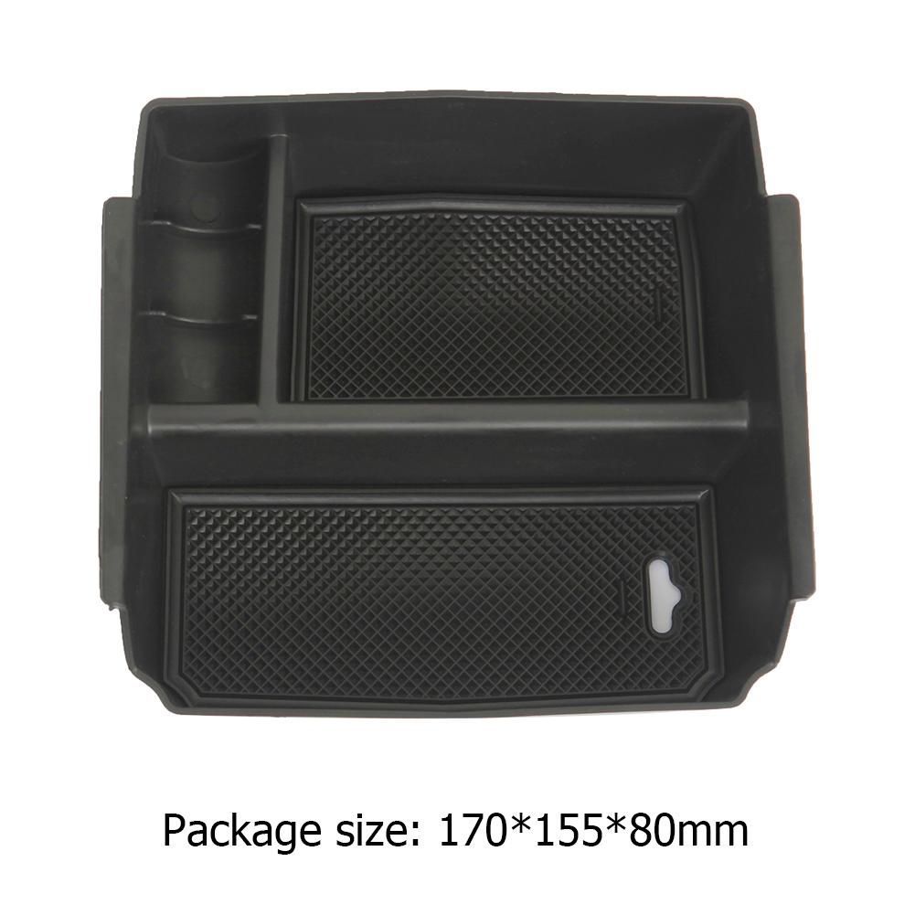 Center Console Organizer Armrest Box Excellent ABS Secondary Storage Tray for Jeep Wrangler JK 2011-2017 Durable