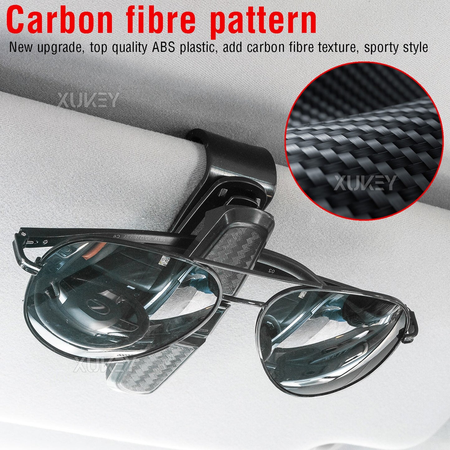 Car Glasses Holder for Sun Visor Sunglasses Holder Eyeglasses Clip Universal For Audi Buick Ford Honda Jeep Jeep Nissan Toyota