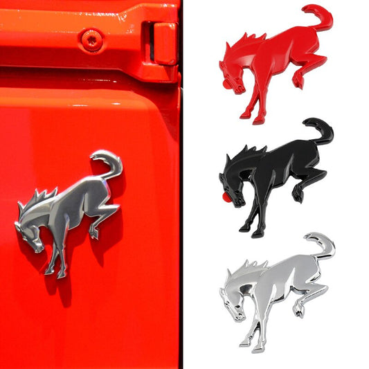 ABS Rear Tailgate Emblem for Ford Bronco Horse Decals Bronco Badge Tailgate Horse Emblem Stickers Decals Rear Tailgate Insert