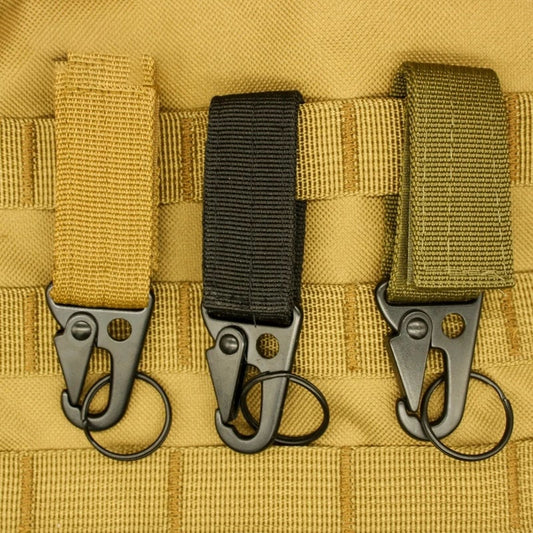Carabiner High Strength Nylon Key Hook Military Webbing Buckle Hanging System Belt Buckle Hanging Camping Metal Accessories