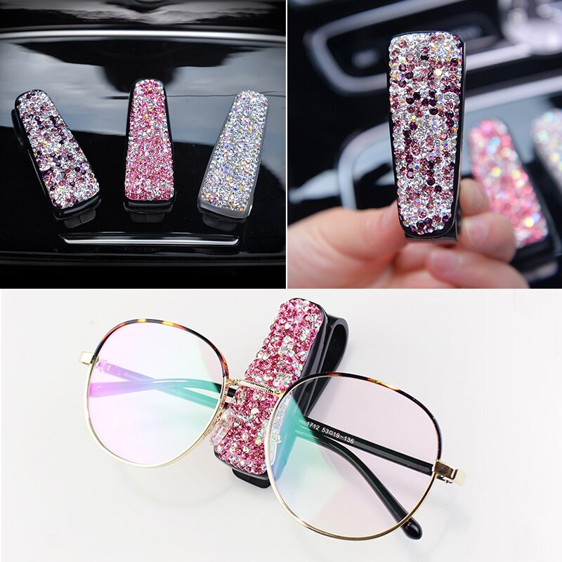 Car Sun Visor Glasses Case Auto Sun Shield Sunglasses Clips Bracket for Woman Sunshade Glasses Holder Auto interior Accessories