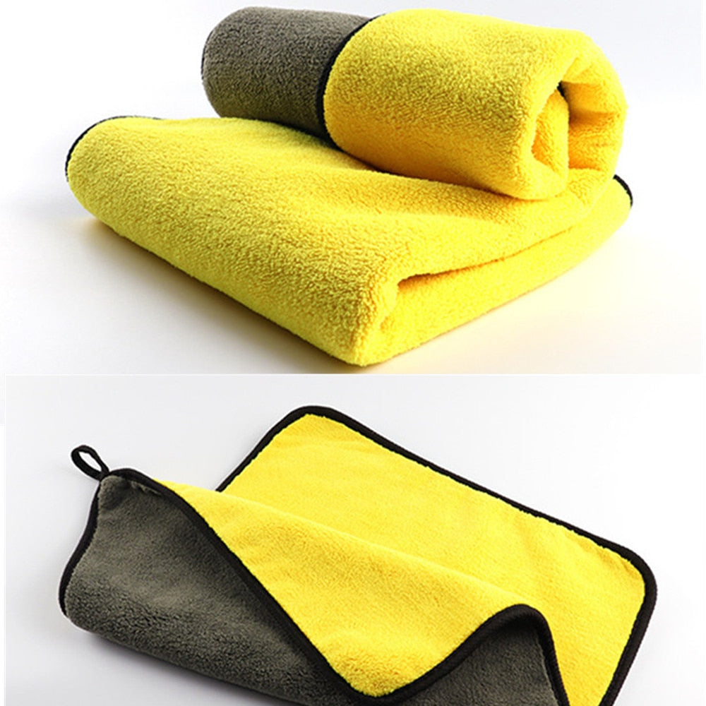 mling 30x30/60CM Car Wash Microfiber Towel Car Cleaning Drying Cloth Hemming Car Care Cloth Detailing Car Wash Towel For Toyota