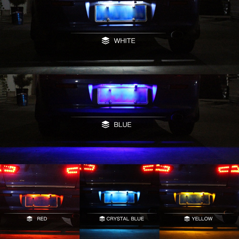 2x W5W T10 LED License Plate Light For Toyota 86 Hiace Hilux Highlander Matrix Prius Rav4 Sienna Tacoma Tundra Verso 4Runner