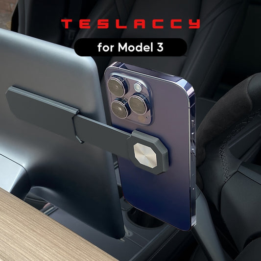 For Tesla Model S X 3 Y Car Cell Phone Mount Adjustable Monitor Expansion Bracket Screen Side Magnetic Phone Support Holder
