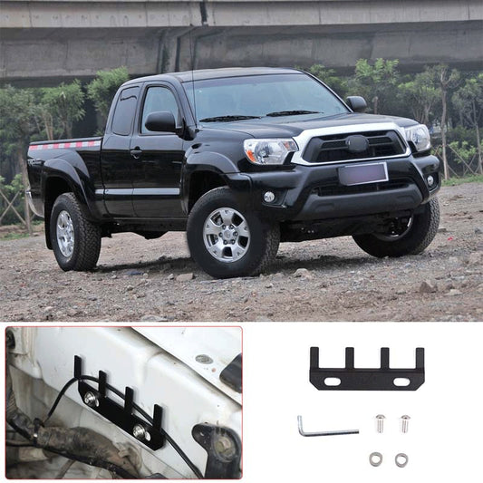 For 2011-2015 Toyota Tacoma Toyota Tundra Stainless Steel Black Car Styling Engine Compartment Harness Trim Bracket Accessories