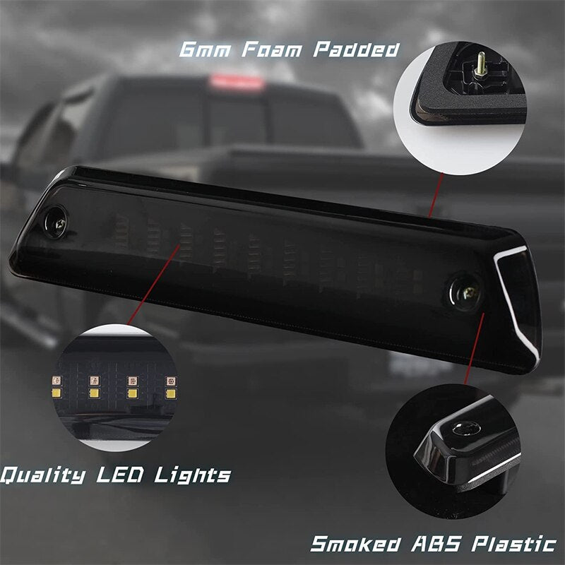 1Pcs Black Shell Red and White High Mounted Brake Light Fit For Toyota Tacoma 1995-2012 2013 2014 2015 2016