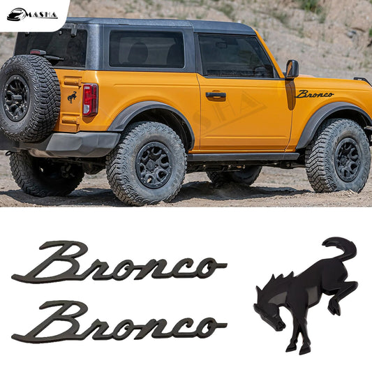 Decals Emblems 3D Nameplate Car Decal Logo Letter Sticker Car Accessories For Ford Bronco Bronco Sport  2023 2022 2021