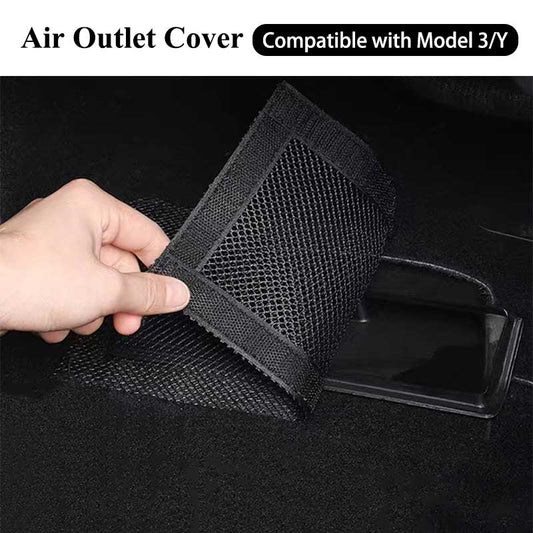 Compatible with Tesla Model 3 Model Y Car Air Outlet Cover Rear Under Seat Air Vent Anti-blocking Dust Covers 2/4pcs
