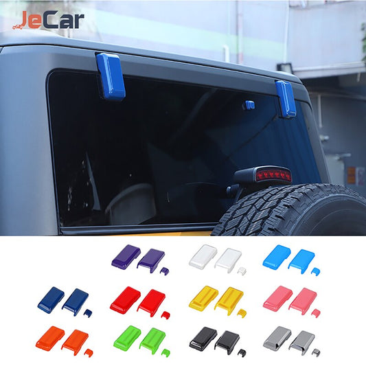 JeCar Stickers for Ford Bronco 2021 Up Tailgate Glass Hinge Decoration Protective Cover ABS Interior Accessories