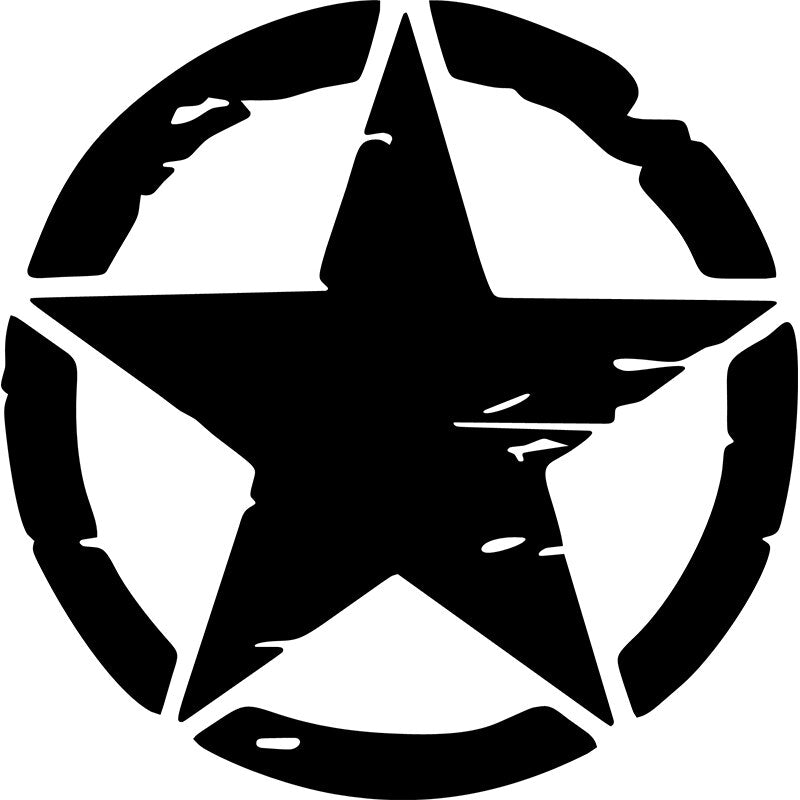 Car Stickers Vinyl Decal Army Star Sticker For JEEP Wrangler and All Other 4x4 Models Accessories Decoration K252#