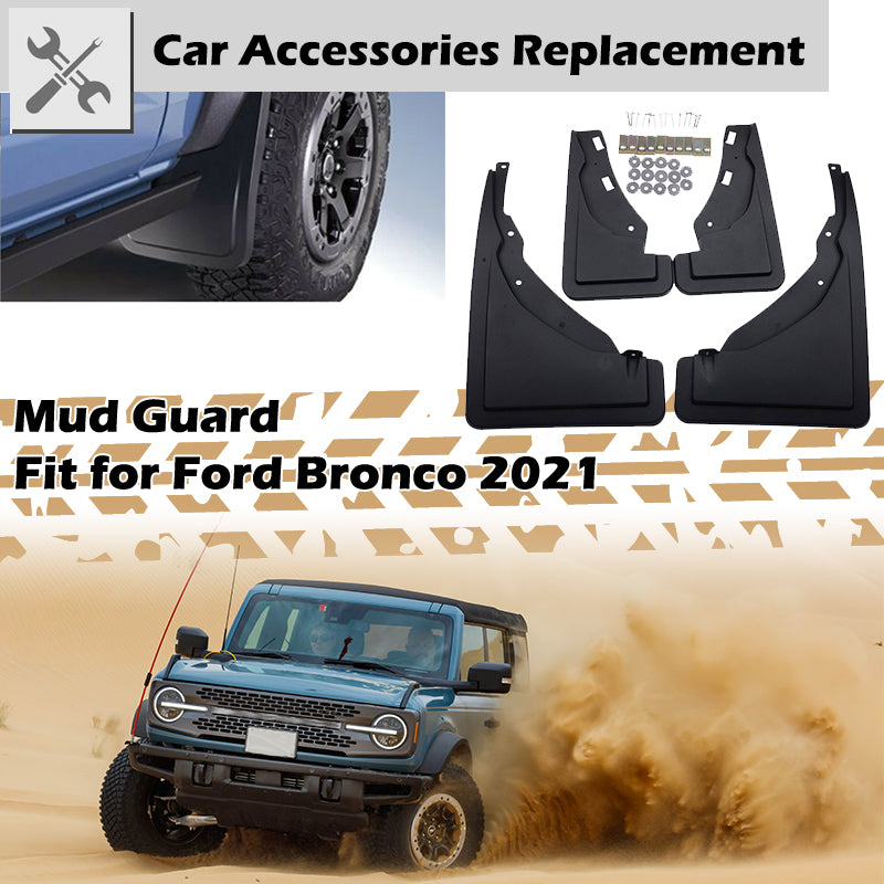 Fit For Ford Bronco 2021 Mudflaps Splash Proof Mud Guard Car Body Fender Rim Protector Accessories Replacement
